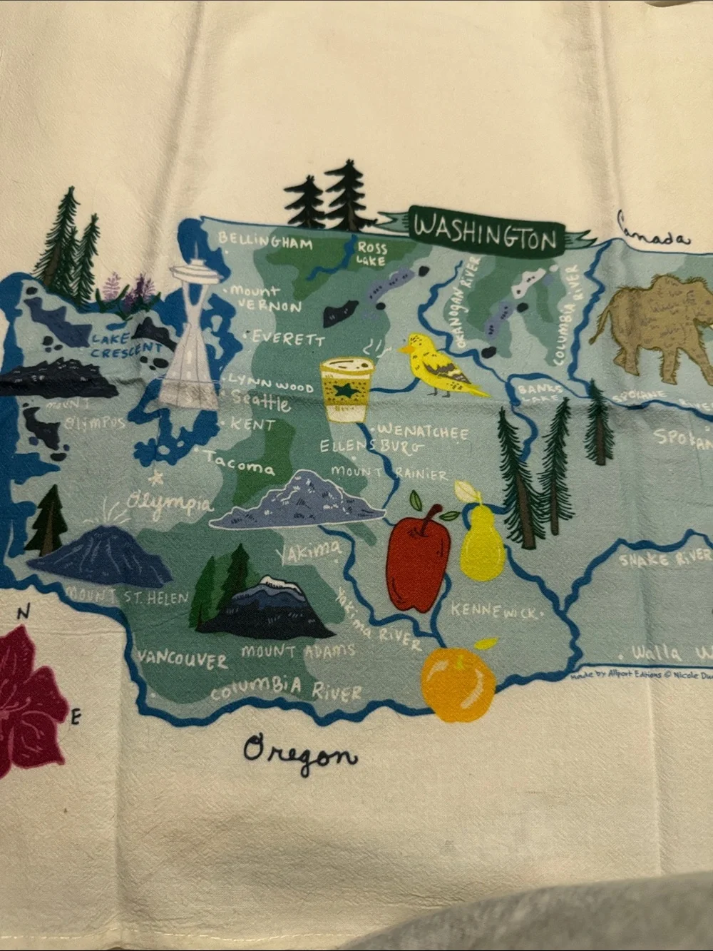 Washington tea towel